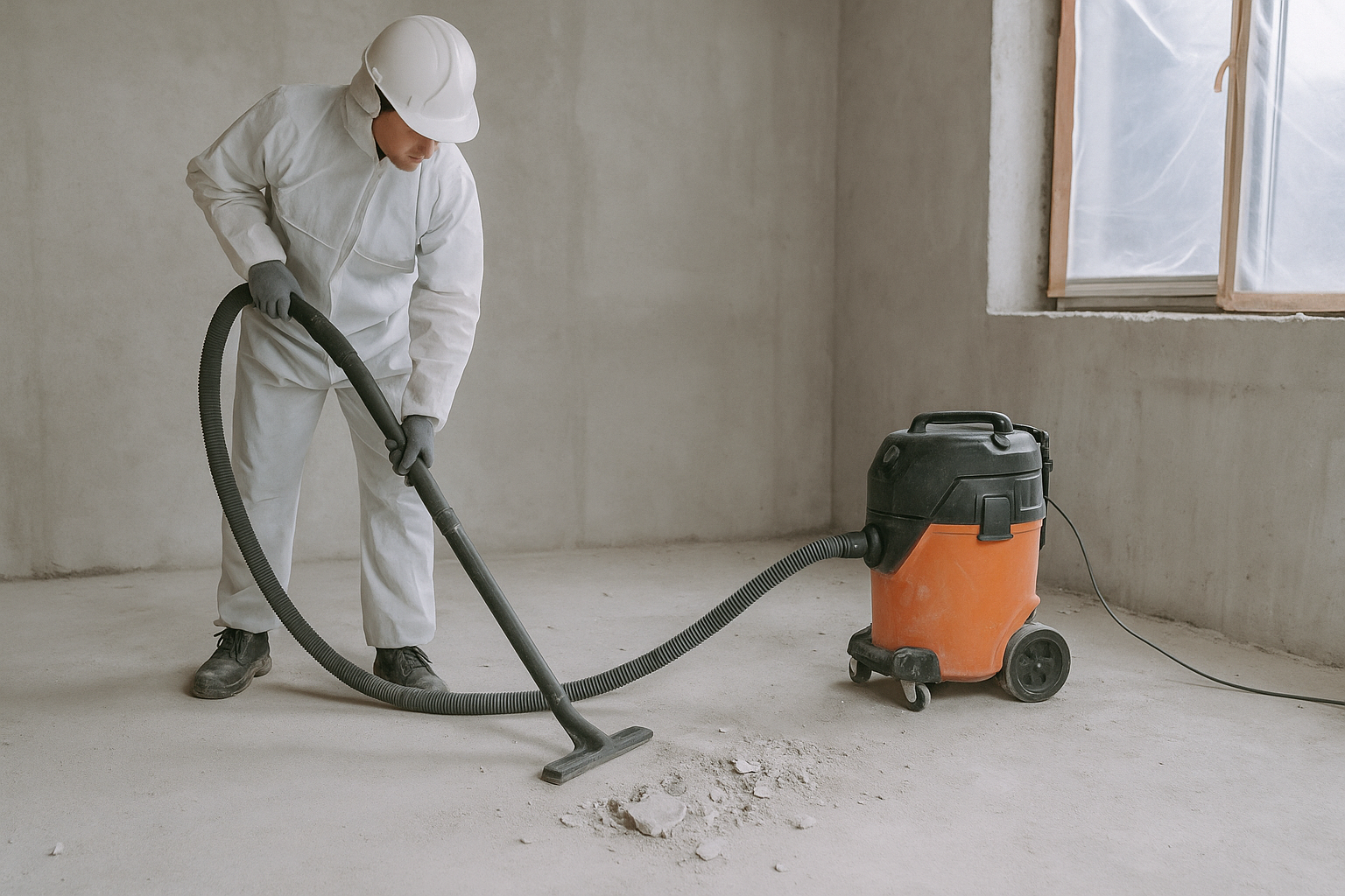 Bauendreinigung Leipzig – Entfernung von Baustaub und Bauschutt mit Industrialsauger