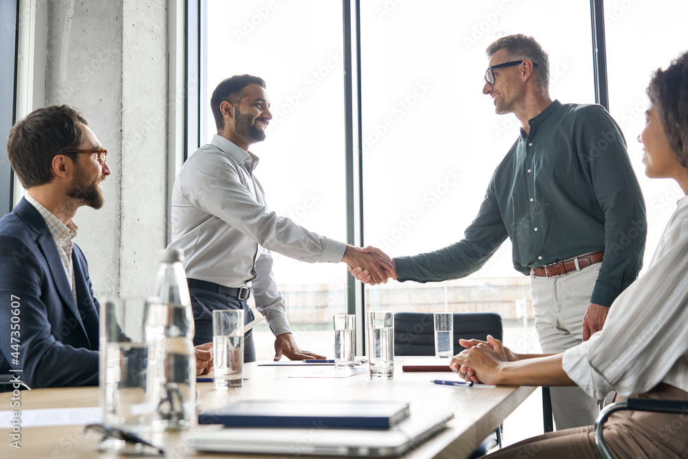 Business professionals in meeting