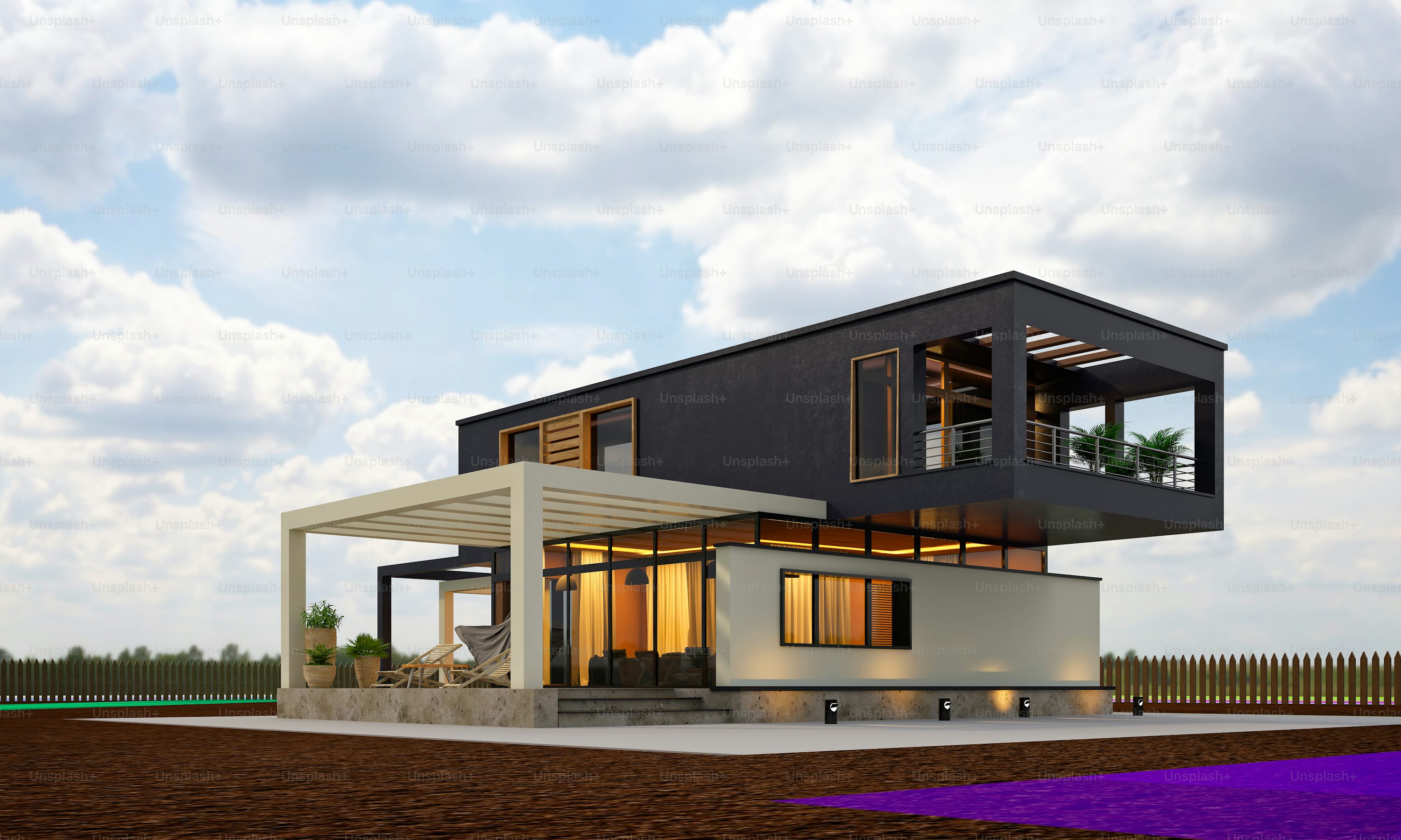 Prachtig modern huis met perfecte buitenafwerking - vakkundig buiten schilderwerk en gevelonderhoud