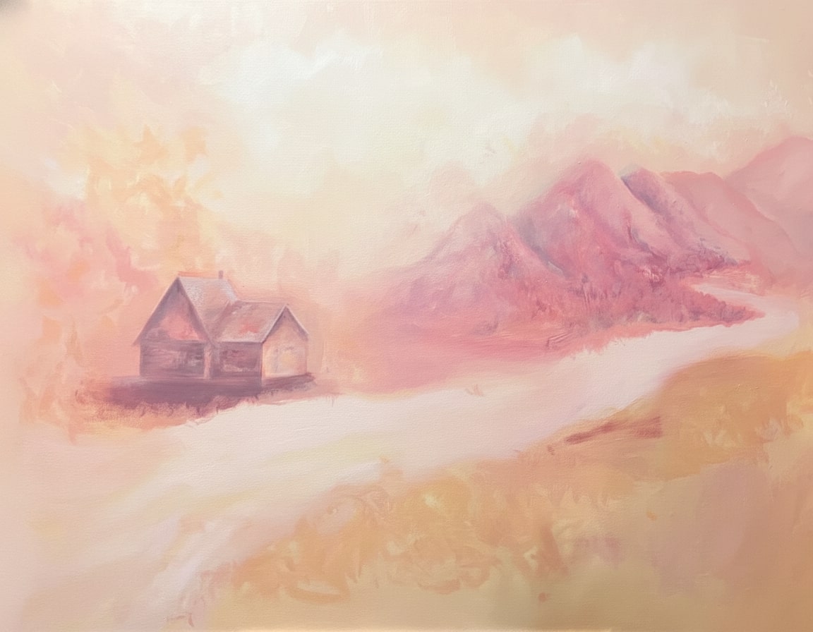 Mountain landscape painting