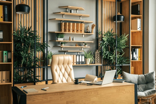 Professional CEO in modern corporate office environment